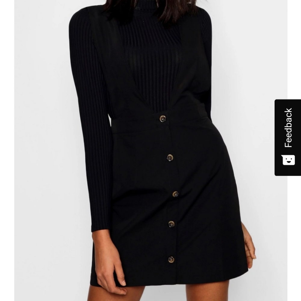 BOOHOO PINAFORE DRESS (NWT)